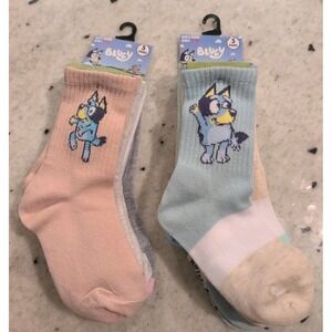 Bluey Kids Crew Socks 2 5 Pack Kids Size 7-10 New